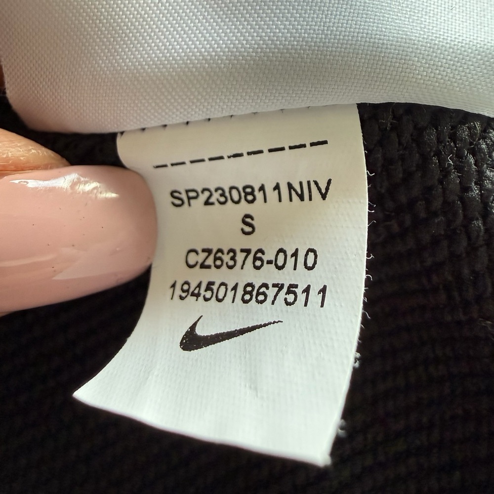 Nike Dri-FIT Full Zip Hoodie Black Small S Athletic Sweatshirt Swoosh Activewear - Picture 6 of 8